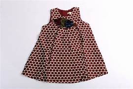 Polka dot A-line frock dress