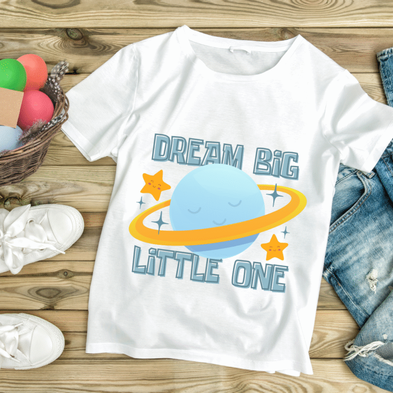 White and Blue Playful Kids T-shirt Feature Instagram Post